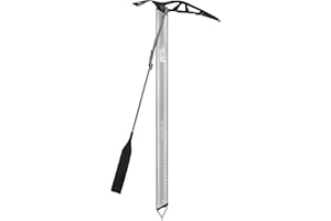 Petzl, Ice Axe Glacier Linkin Gray 68Cm, Lightweight ice Axe for Glacier Travel, with Leash