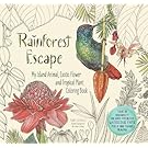 Rainforest Escape: My Island Animal, Exotic Flower and Tropical Plant Color Book