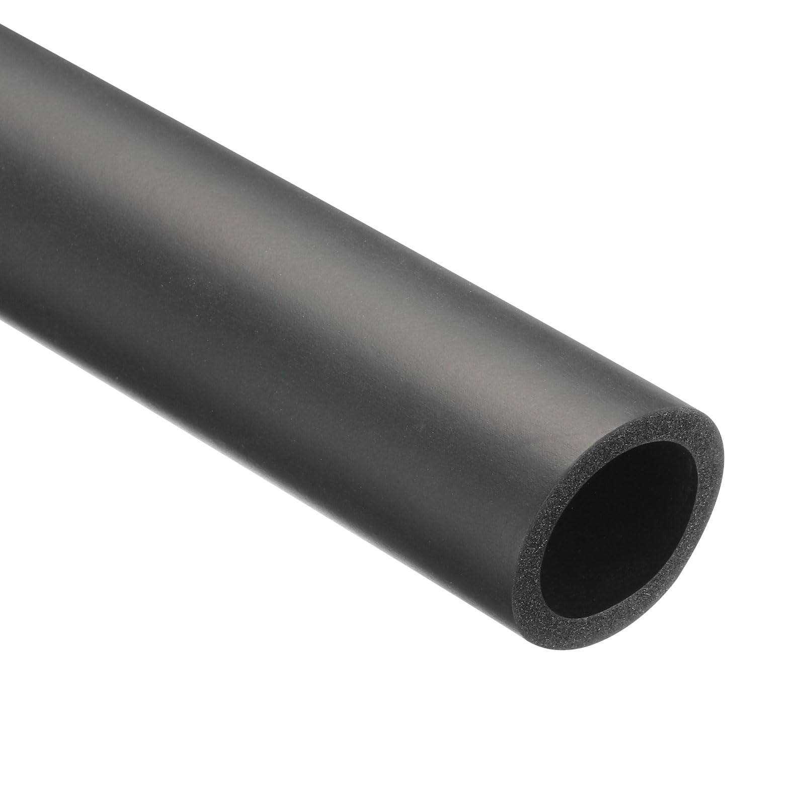 Rebower 25mm ID Pipe Insulation Tubing 5mm Thick Heat Preservation Foam Tube, [for Plumbing Freeze Protection Exercise Handle] - 35mm OD/3ft/Black