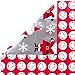 Hallmark Christmas Wrapping Paper, Santa Foil (Pack of 3, 60 sq. ft. ttl.), 5JXW1622