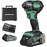 Metabo HPT 18V Cordless Triple Hammer BOLT Impact Driver Kit, WH18DC | 1/4-Inch Chuck, Lithium-Ion Batteries Included, Compact Lightweight Power Tool, Carrying Case, Charger