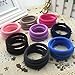 FIXBODY Hair Band Ties for Kids, 100PCS Elastic Cotton Seamless 8MM Thick Hair No-Damage Band Ponytail Holders Scrunchie Perfectly for Girls & Ladies (Multi)