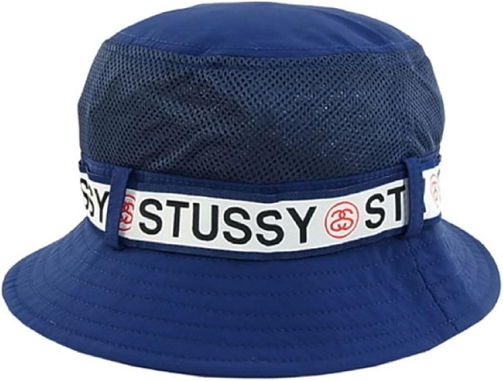 navy stussy bucket hat
