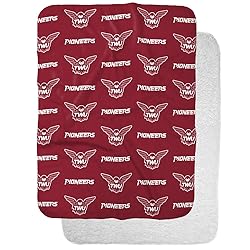 Texas Womans University Logo Pattern Sherpa