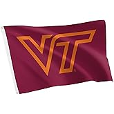 Desert Cactus Virginia Tech Flag - 3 x 5 Feet Hokies VT Banner, Indoor/Outdoor Durable Fabric Display (Style A1)