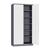 SISESOL Metal Storage Cabinet with Doors and