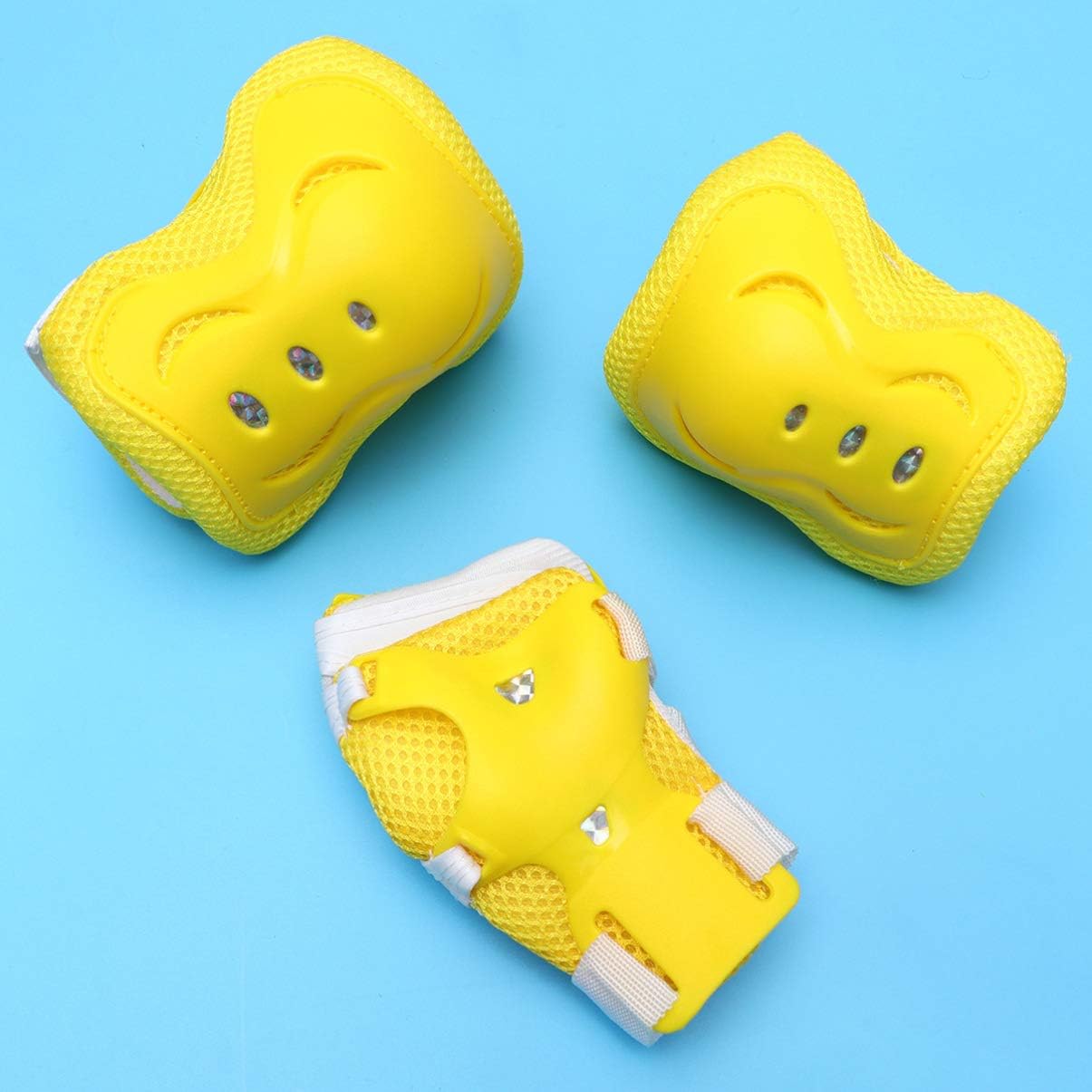 TOYANDONA 6pcs Kids/Youth Knee Pads Elbow Pads Wrist Guards Set Protective Gear Set for Roller Skates Cycling, Bike - Image 4