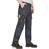 VATRENUS Men's FR Cargo Pants Ripstop 6oz Lightweight Relaxed Fit Flame Resistant Welding Work Jeans Water Repellent Finish