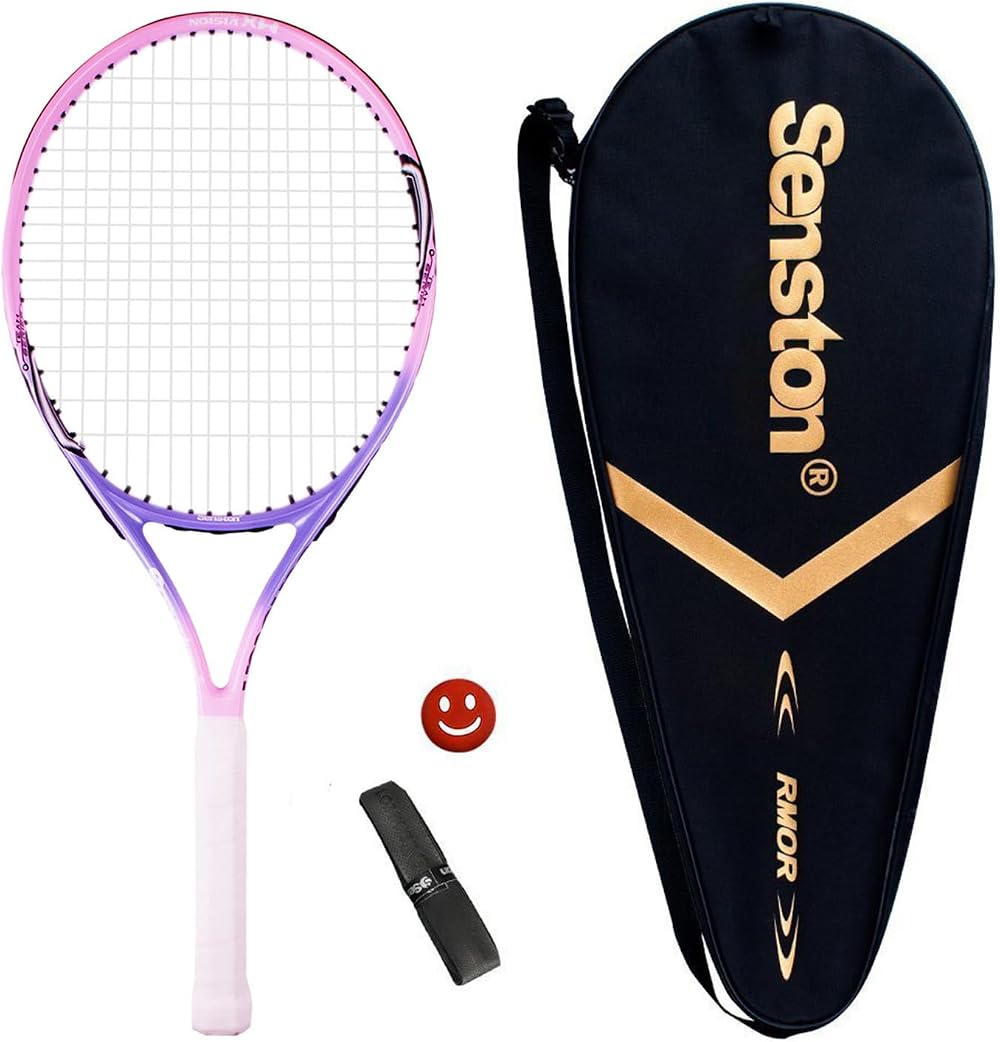 Senston 25'' Tennis Racket Set with Bag | Lightweight Carbon Alloy Racquet