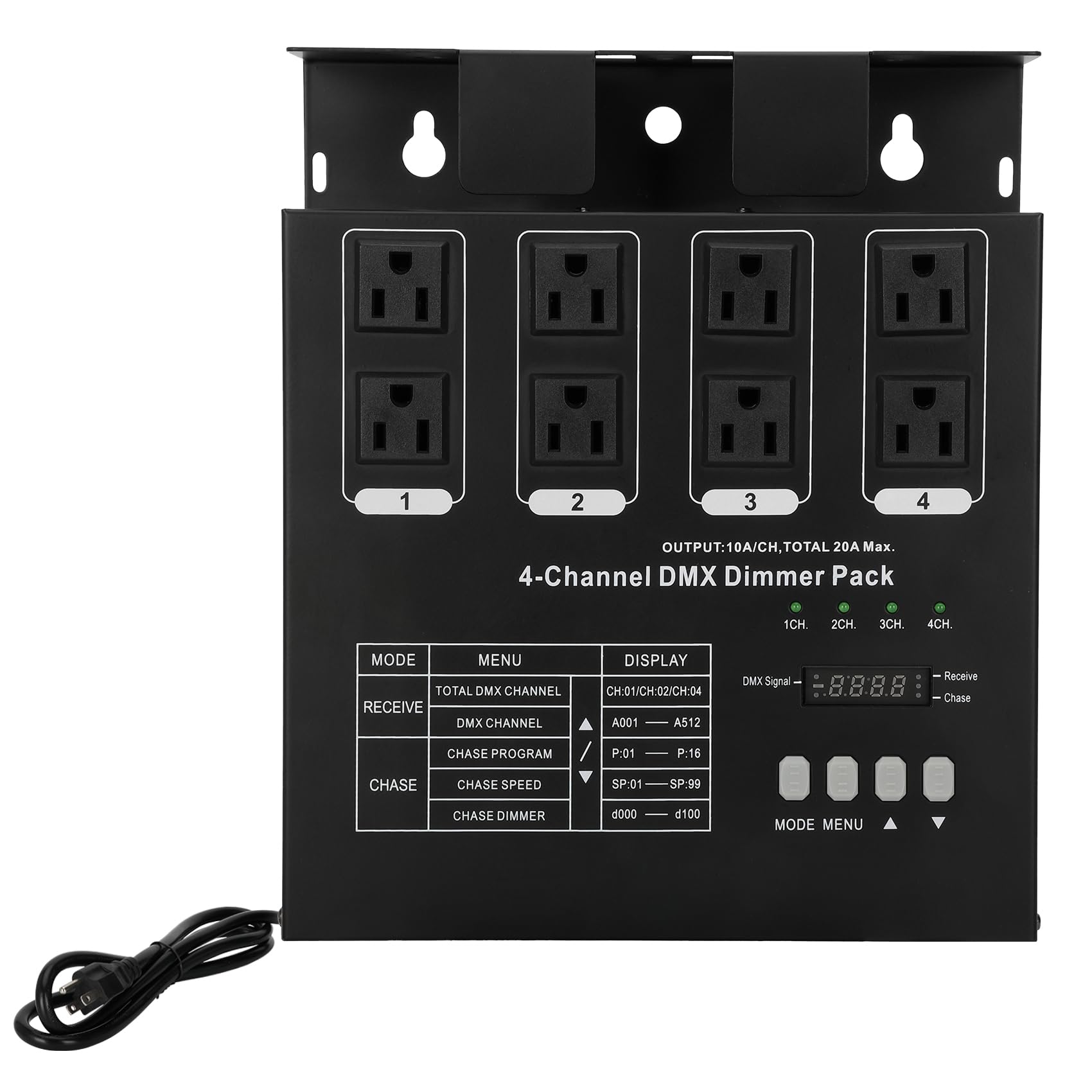 Photo 1 of GMKYH Dmx Dimmer Pack,4 Channel Dmx512 Dimmer Pack? Lighting Controller, DMX 4-Channel Dimmer Pack Suitable for Stage Lighting Control