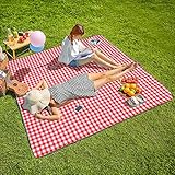 CHANODUG Machine Washable Extra Large Picnic & Beach Blanket Handy Mat Plus Thick Dual Layers Sandproof Waterproof Padding Portable for The Family, Friends, Kids, 79