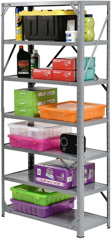 Large Metal Shelving Unit Convinient Work Surface Organizing Stuff Garage Storage Workshop Heavy Duty Module Ergonomic Space Saver 16 Bin Rack Rolling Storage Commercial Wire Shelves Ebook By Badashop Shelves