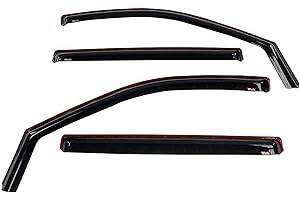 Westin 72-39429 in Channel Wind Deflector 4pc Smoke fits 2019-2026 Silverado Sierra 1500 2020-2026 Silverado Sierra 2500 3500 Crew Cab (Exc 2019 Silverado LD Sierra 1500 Limited)