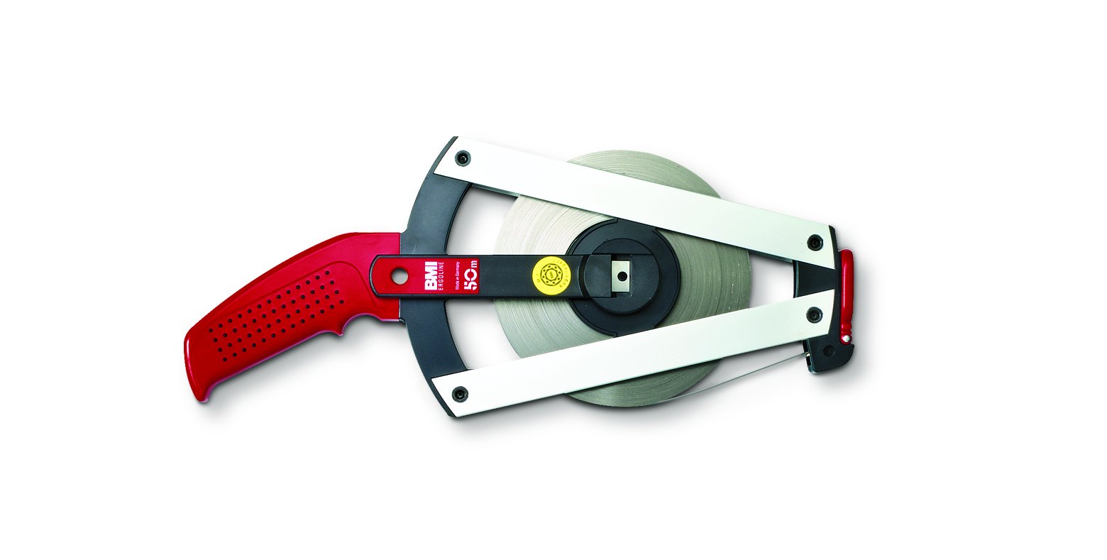 BMI 305044050AF Isolan-Tape Measure "Ergoline" 4-AF with mm Graduation, Multi-Colour, 13 mm x 50 m