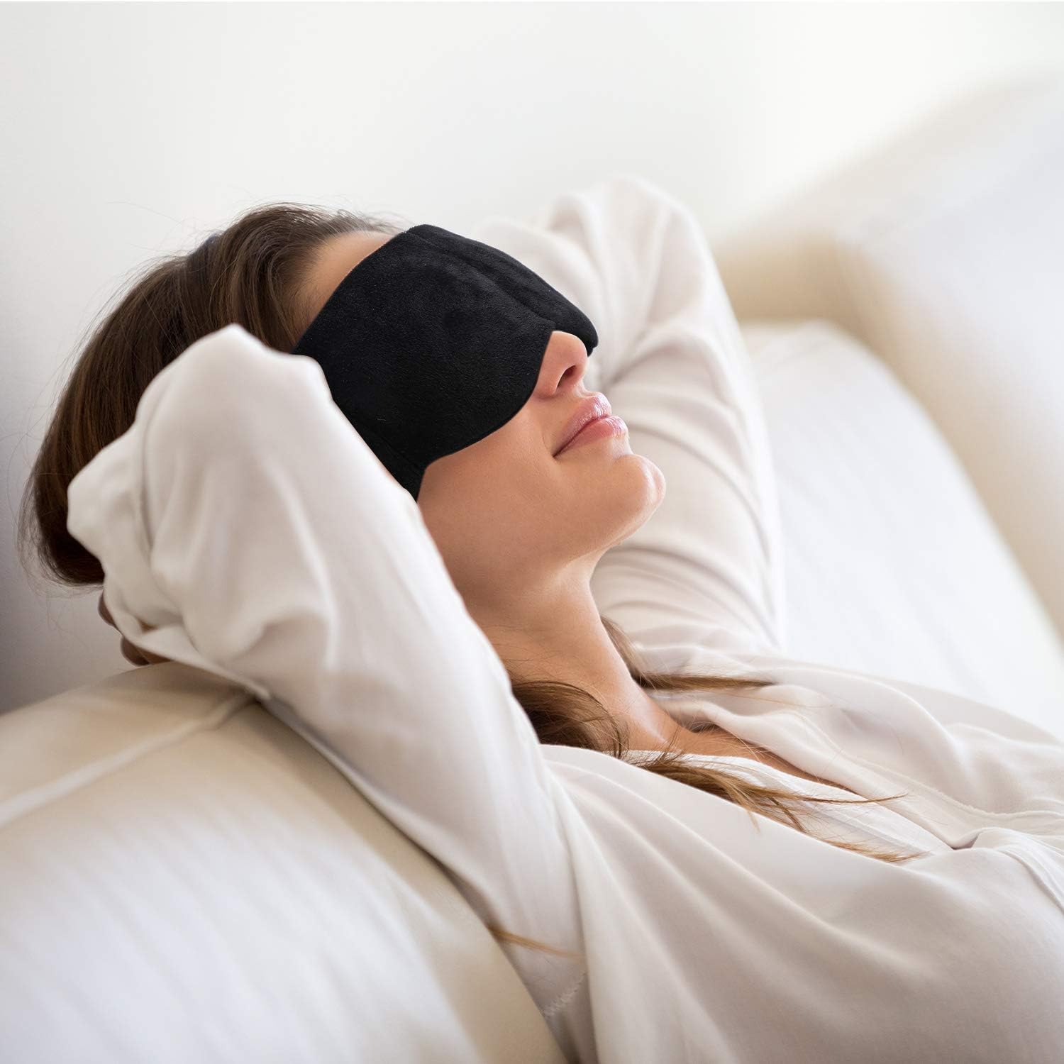 Koamask Weighted Sleep Mask Pain Relief Hot Cold Therapy Headache, Migraine, Sinus Pain, Puffy Eyes, Dry Eyes, Eye Compress, Light Blocking: Health & Personal Care