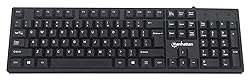 Manhattan Wired Computer Keyboard – Basic Black