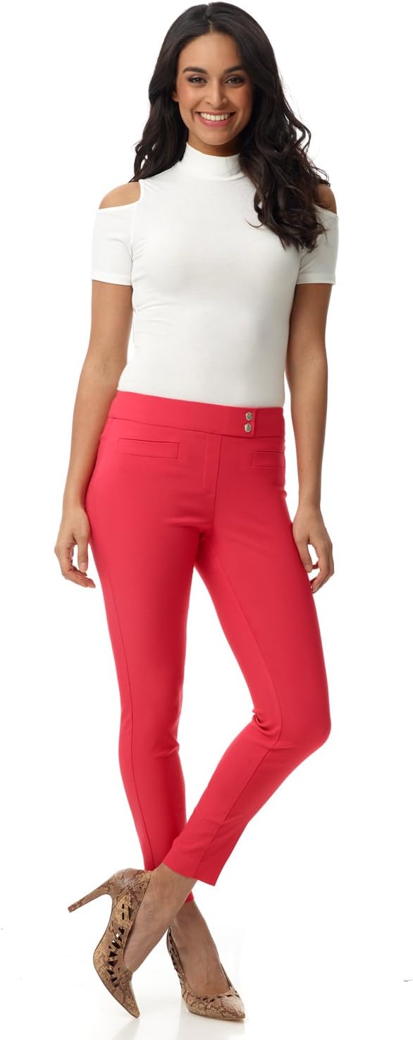 Women's Ease into Comfort Slim Ankle Pant with Snaps