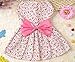 New Spring Summer Pet Dog Skirt Lady Dog Dress Floral Skirt Small Dog Princess Bow Dress by KUANG YANZI