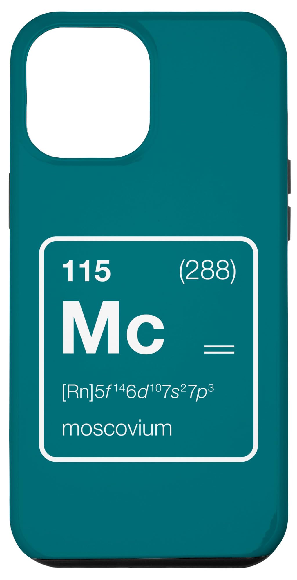 iPhone 15 Pro Max Element 115 / Moscovium Periodic Table Design Case