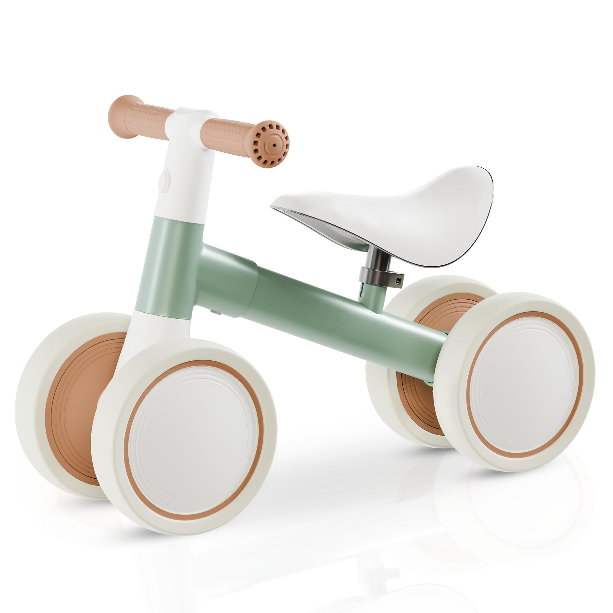 Customized Baby Balance Bike for 1-Year-Old | Lightweight and Safe - No Sharp Edges | Silent Wheels for Smooth & Quiet Rides | Easy-to-Assemble 1st Balance Bike for Toddlers, Green