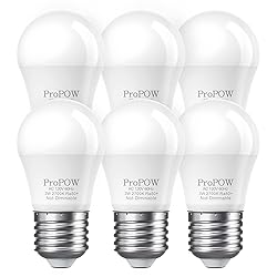 ProPOW 25 Watt Light Bulbs Equivalent, A15 E26 3W