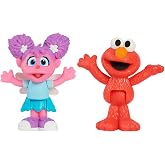 Just Play Sesame Street Neighborhood Friends Poseable Figurines 2 Pack 7.5 cm tall (Elmo &amp; Abby)