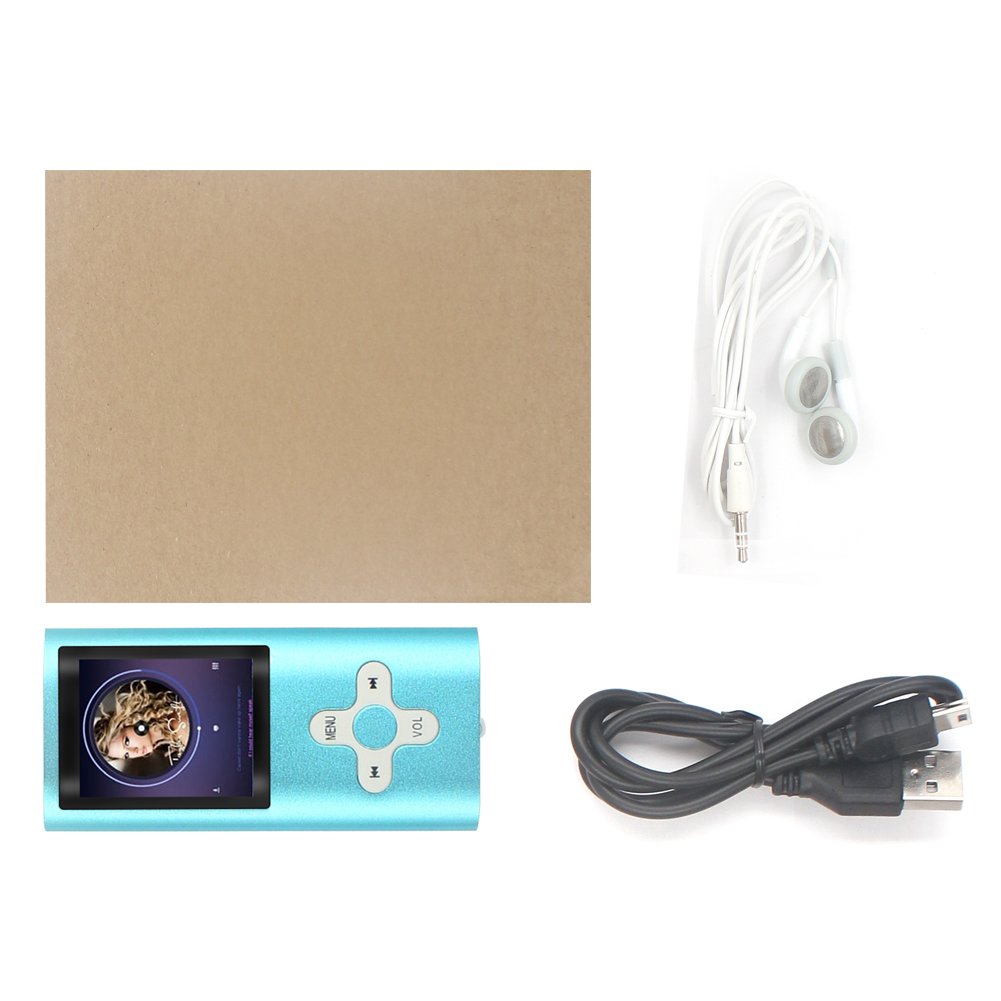 MP3 Player,XPLUS MP3 Player with a 8 GB Micro SD card and High Quality Earphones, Fashion Portable Digital Music Player / Video / Media Player / FM Radio / E-Book Reader, Ultra Slim 1.8\