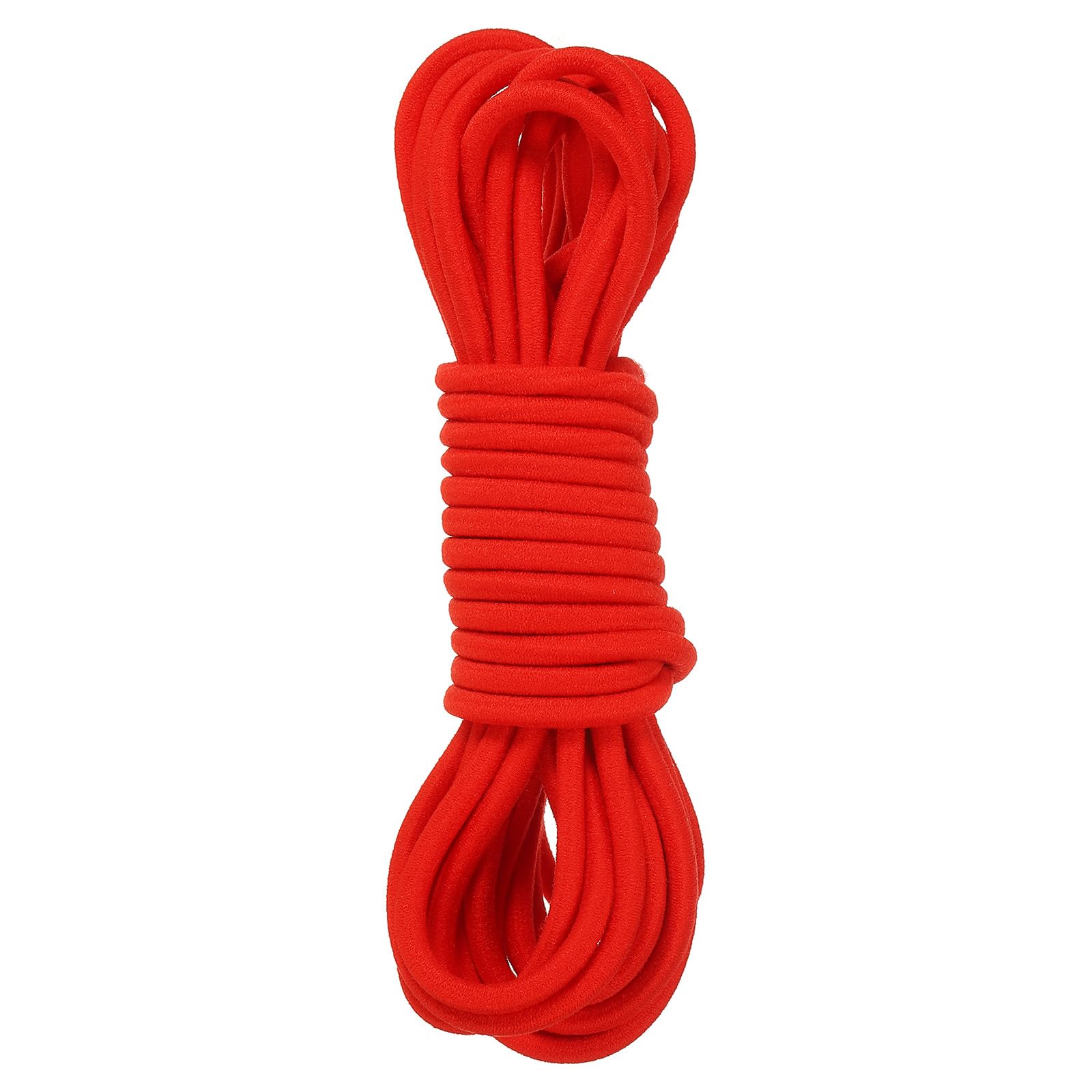 PATIKIL 16.4 Feet Chinese Jump Rope, Colorful Stretch Skip Rope Chinese Elastic Rope Ankle Jumping Rope for Outdoor Exercise, Red