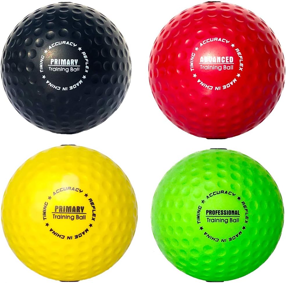 YMX BOXING Ultimate Reflex Ball Set - 4 React Reflex Ball Plus 2 Adjustable Headband, Great for Reflex, Timing, Accuracy, Focus and Hand Eye Coordination Training of Boxing, MMA and Krav Mega : Sports & Outdoors