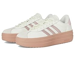 adidas Women's VL Court Bold Sneaker, Ivory/Sandy