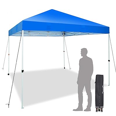 Buy Sunnyglade 10x10 Ft Pop Up Canopy Tent One Button Easy Pop Up Outdoor Instant Folding Straight Leg Canopy With 2 Wheels And Deluxe Carry Bag Royal Blue Online In Netherlands B08s3jytwm