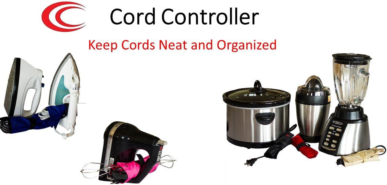 X-Small 5 Pack-Cord Controller Heavy Duty Fabric Cord Storage and Organizer