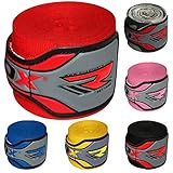 RDX Boxing Hand Wraps Inner Gloves for Punching - Great Protection for MMA, Muay Thai, Kickboxing, Martial Arts Training & Combat Sports - 4.5 Meter Elasticated Bandages Under Mitts