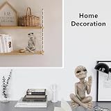 Alien Statue Resin Desk Garden Ornament 6x6x11 cm Indoor Outdoor Decoration view 5