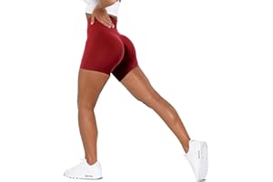 Unthewe Workout Butt Lifting Shorts for Women High Waisted Seamless Gym Yoga Booty Shorts