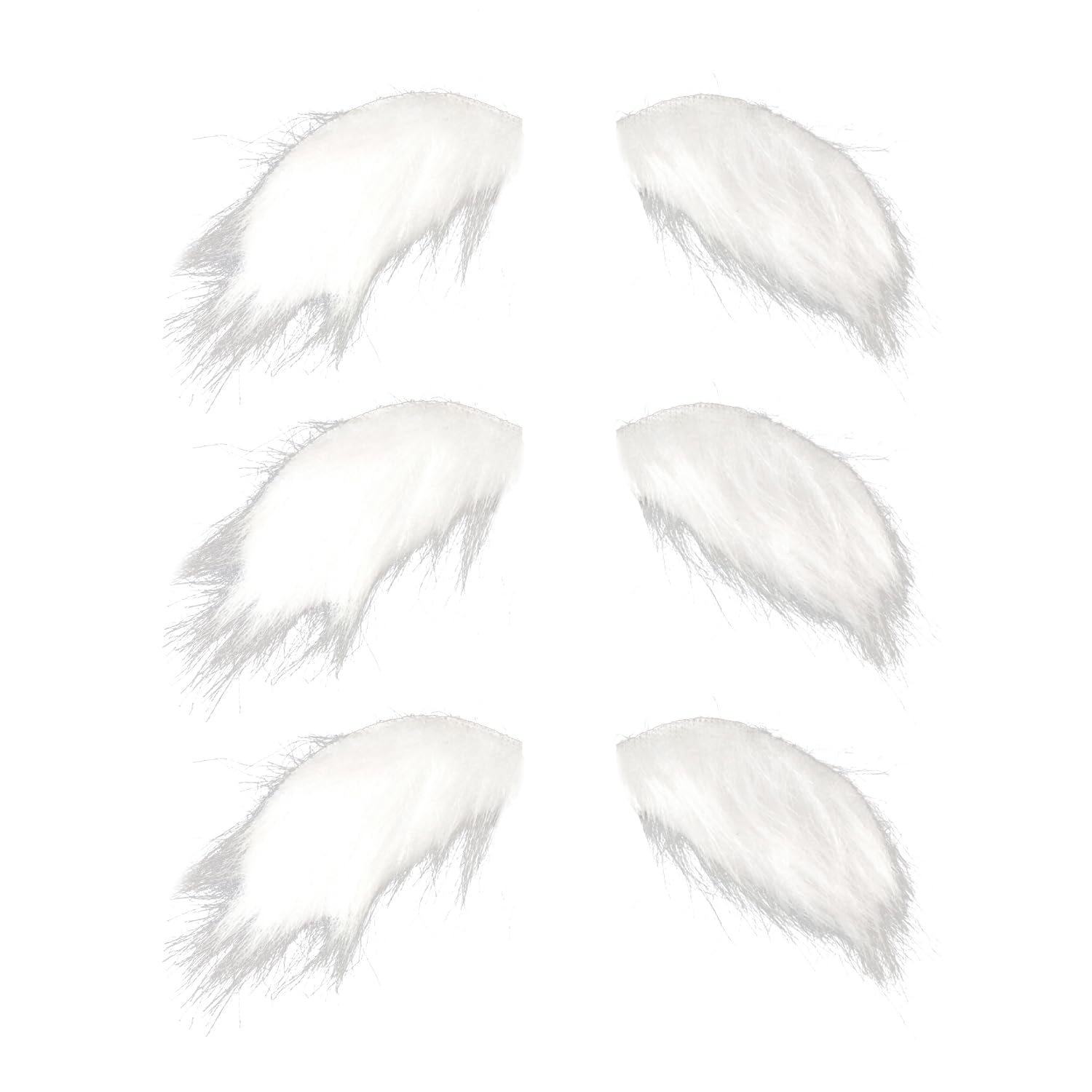 Bohue 3 Pairs Realistic Fake Eyebrows - Christmas Santa Claus Decoration Costume Accessories for Santa Costume Props