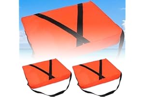 Boat Throwable Flotation Device,18x14 Inch High Buoyancy Flotation Device with Strap Waterproof,Rescue Gear for Boating, Swim