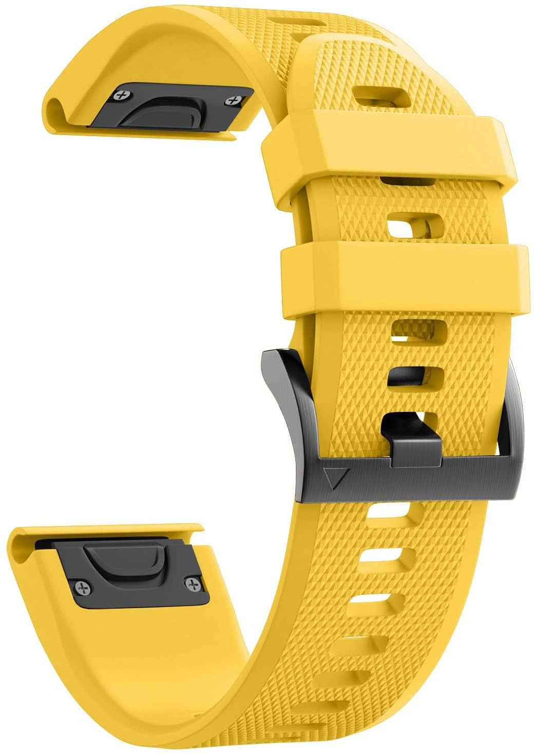 Fleshy Leaf 22mm Band Bracelet Strap Compatible for Garmin Fenix 7,Fenix 6,Fenix 6 Pro,Fenix 5,Fenix 5 Plus,Approach S60 S62,Forerunner 935 945,Quick Release Strap Wristband (Yellow)