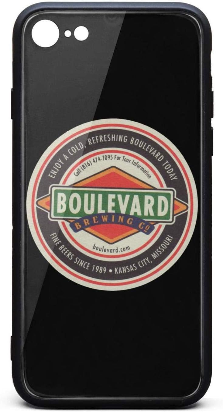 for iPhone 7/8 Case Big Boulevard-Brewery-Logo- Slim TPU Rubber Frame Hard PC Back Shell