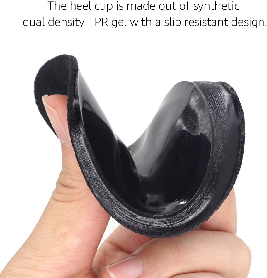 Skyfoot’s Heel Cups, Gel Heel Cushions for Plantar Fasciitis, Heel Pain, Bone Spur, Shock Absorbing, Achilles Pain and Leg Length Discrepancy(Medium - Women's 6-9|Men's 5-8): Health & Personal Care