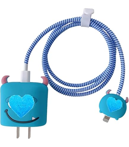 ZOSTLAND Heart Shape Cable Protector - 5-in-1 DIY Charger Saver For IPhone
