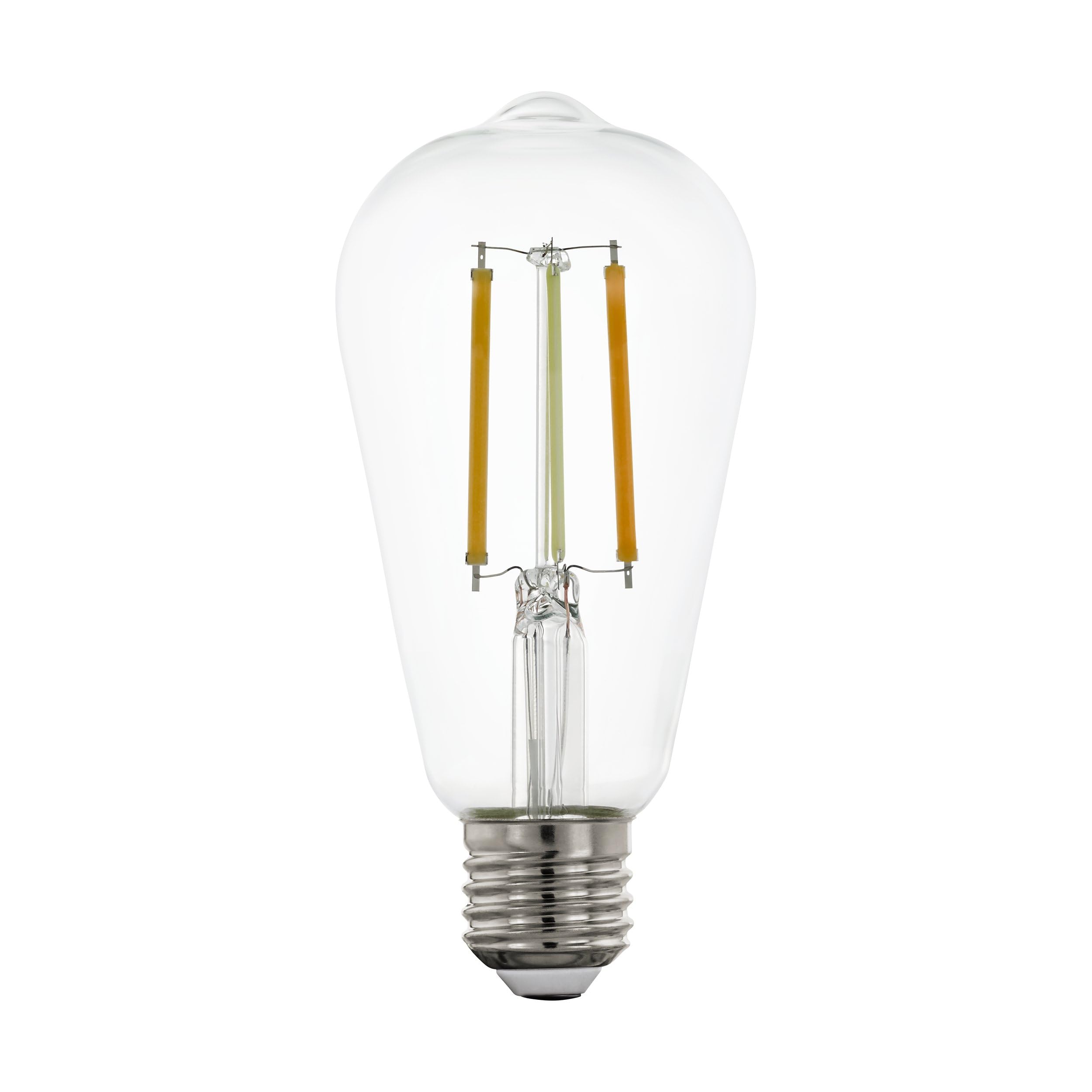 Eglo Connect.z Smart Home E27 LED Filament Light Bulb, ST64, ZigBee, app and Voice Control, dimmable, White tunable Light (Warm – Cool White), 700 Lumen, 6 watt, Vintage Lightbulb Transparent