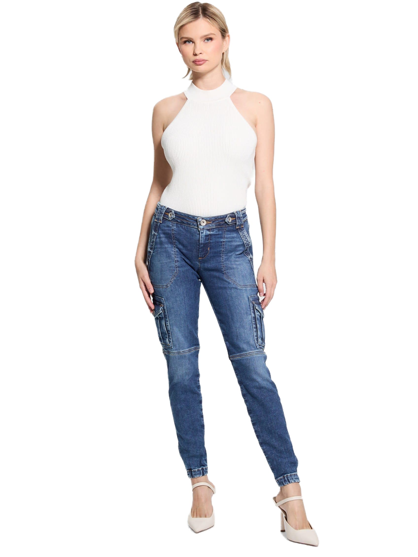 GUESS Women’s Eco Cadet Cargo, Kelli Blu