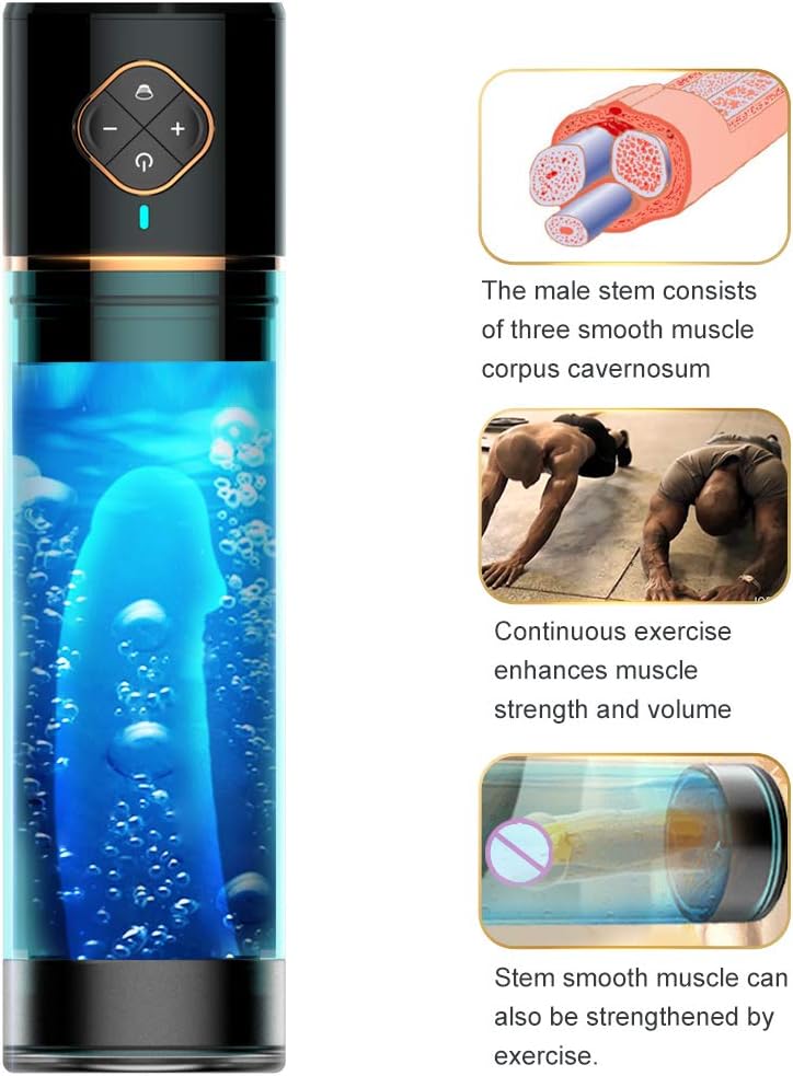 Handsfree Powerful Sucking+Thrusting Fully Automatic Piston Telescopic Water Massage Suction Stroker USB Charging…