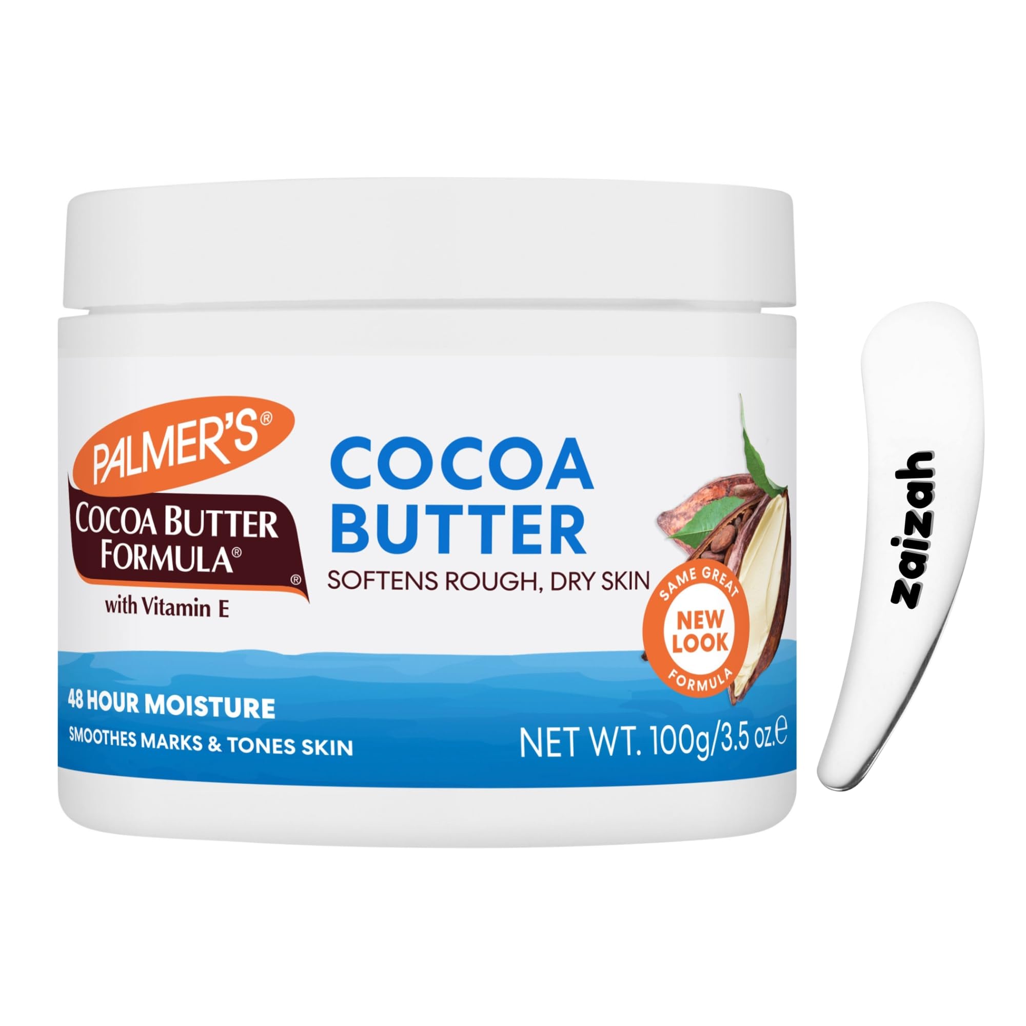 Palmer's Nourishing Cocoa Butter Formula For Rough, Dry Skin - Silky Smooth Skin - Say Goodbye to Dryness 100g (With Cosmetic Spatula)
