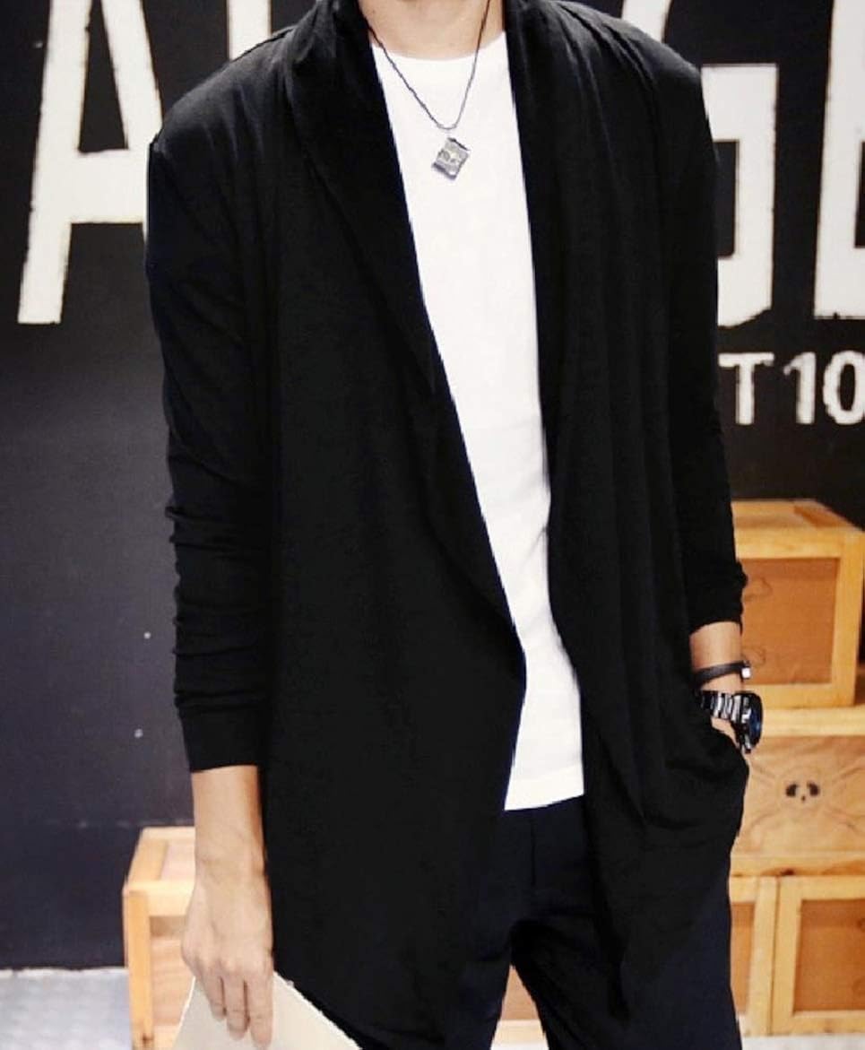 Men Sebaby Men Waterfall Collar Casual 
