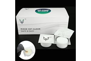 Dip Foam,LXIANGN 24Pcs Tattoo Dip Foam Rinse Cup Disposable Dip Clean Foam Cup Caps Cartridge Dip Foam Cleaning Supplies for Tattoo Needle