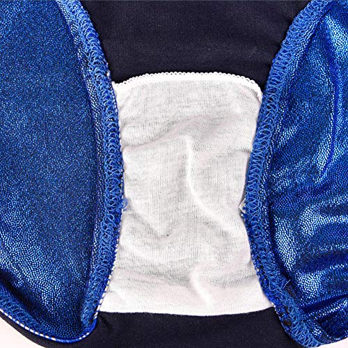 Tigerhu Leotards for Girls Gymnastics Athletic Sparkly Dancewear Activewear, Blue 10