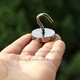 Neosmuk Magnetic Hook 47 kg Neodymium Magnetic Hook Very Strong view 2