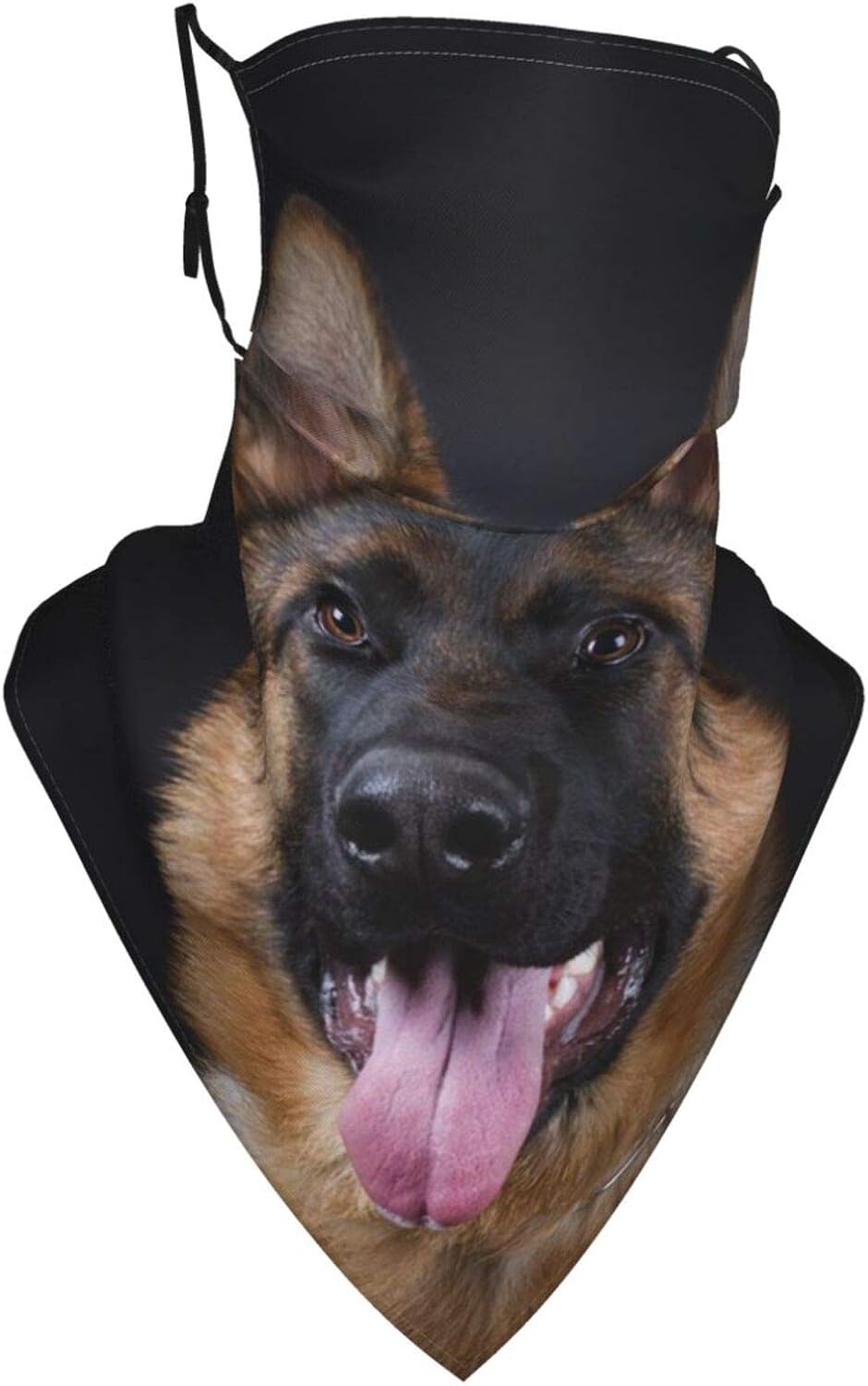 RISETRIAL German Shepherd Face Bandana Ear Loops Stylish Neck Gaiters